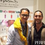 Men's Editor Clayton Ilolahia and Perfumer Olivier Durbano