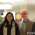 Neela Vermeire of Neela Vermeire Creations and Perfumer Bertrand Duchaufour.