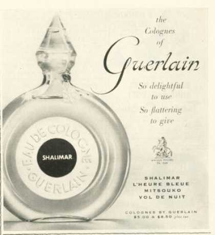 Shalimar Eau de Cologne Guerlain perfume - a fragrance for women 1925